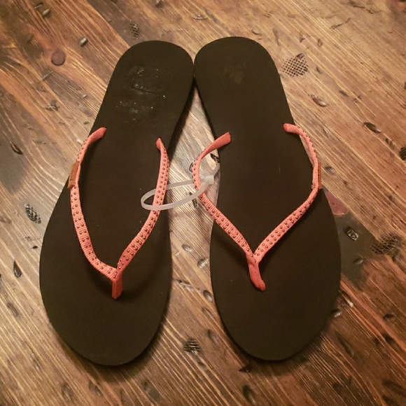 reef slim ginger flip flops